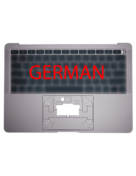 Coque Supérieure Clavier Allemand (A1932) Gris Sidéral MacBook Air 13" 2018 - 2019