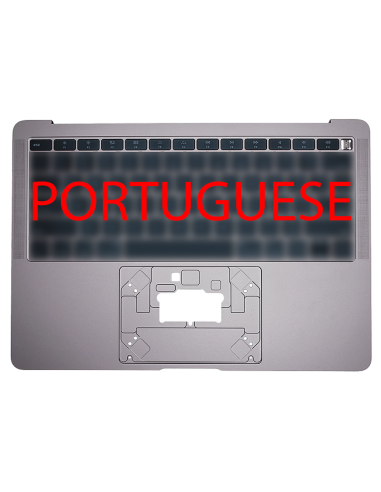 Coque Supérieure Clavier Portugais (A1932) Gris Sidéral MacBook Air 13" 2018 - 2019