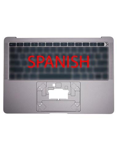 Coque Supérieure Clavier Espagnol (A1932) Gris Sidéral MacBook Air 13" 2018 - 2019