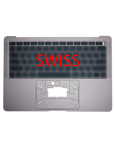 Coque Supérieure Clavier Suisse (A1932) Gris Sidéral MacBook Air 13" 2018 - 2019