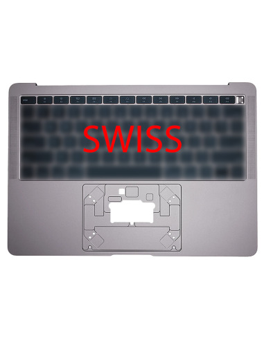 Coque Supérieure Clavier Suisse (A1932) Gris Sidéral MacBook Air 13" 2018 - 2019