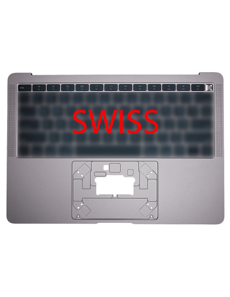 Toppdeksel (top case) Sveitsisk til MacBook Air 13" (A1932, 2018-2019), Stjernegrå