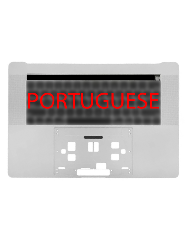 Coque Supérieure Clavier Portugais (A1990) Argent MacBook Pro Retina Touchbar 15" 2018 - 2019