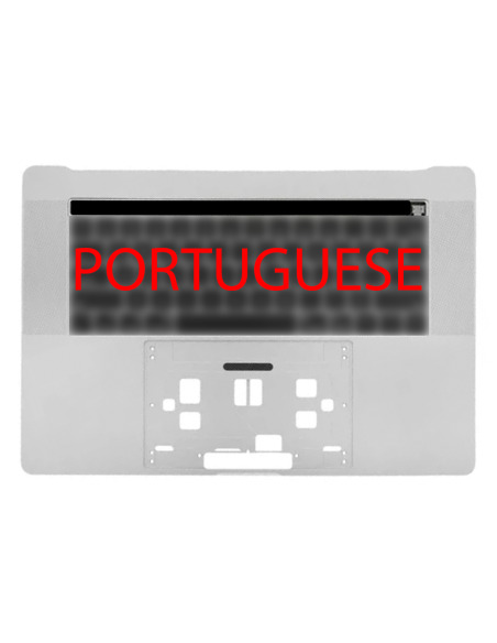 Ülemine korpus (top case) portugali MacBook Pro 15" Retina Touch Bar (A1990, 2018-2019) jaoks, hõbe
