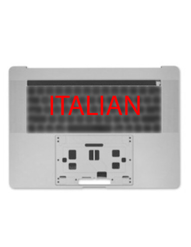 Vrchný kryt (top case) talianska pre MacBook Pro 15" Retina Touch Bar (A1990, 2018-2019), Vesmírna sivá
