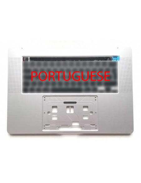 Toppdeksel (top case) Portugisisk til MacBook Pro 16" Retina Touch Bar (A2141, 2019), Sølv