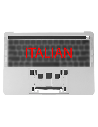 Coque Supérieure Clavier Italien (A2159) Argent MacBook Pro Retina Touchbar 13" 2019 (2ports)