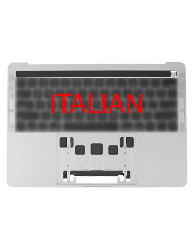Coque Supérieure Clavier Italien (A2159) Argent MacBook Pro Retina Touchbar 13" 2019 (2ports)