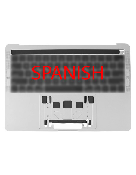 Coque Supérieure Clavier Espagnol (A2159) Argent MacBook Pro Retina Touchbar 13" 2019 (2ports)