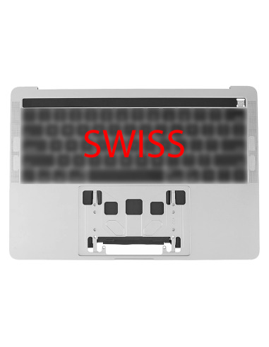 Coque Supérieure Clavier Suisse (A2159) Argent MacBook Pro Retina Touchbar 13" 2019 (2ports)