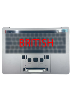 Coque Supérieure Clavier Britannique (A2159) Gris Sidéral MacBook Pro Retina Touchbar 13" 2019 (2ports)