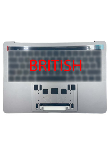 Горно куќиште (top case) Британска два порти за MacBook Pro 13" Retina Touch Bar (A2159, 2019), вселенски сив