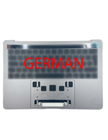 Coque Supérieure Clavier Allemand (A2159) Gris Sidéral MacBook Pro Retina Touchbar 13" 2019 (2ports)