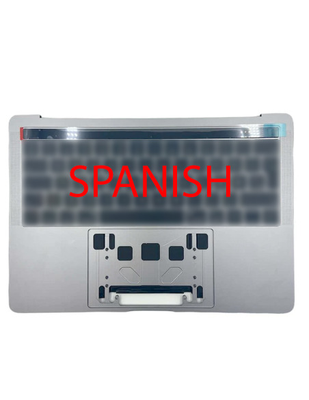 Spanisches Topcase mit zwei Ports für MacBook Pro 13" Retina Touch Bar (A2159, 2019), Space Grau