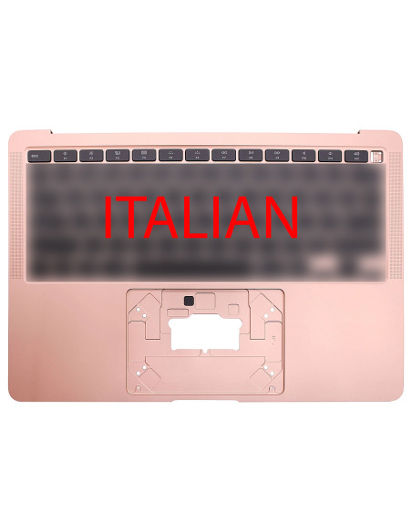 Toppdeksel (top case) Italiensk til MacBook Air 13" (A2179, 2020), Rosegull