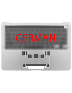 Coque Supérieure Clavier Allemand (A2251) Argent MacBook Pro Retina Touchbar 13" 2020 (4ports)
