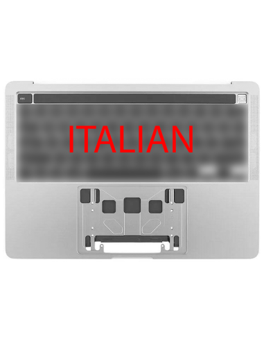 Coque Supérieure Clavier Italien (A2251) Argent MacBook Pro Retina Touchbar 13" 2020 (4ports)