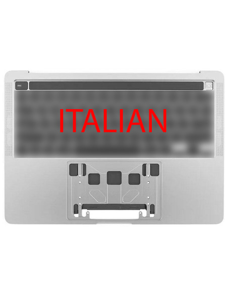 Vrchný kryt (top case) talianska štyri porty pre MacBook Pro 13" Retina Touch Bar (A2251, 2020), strieborná
