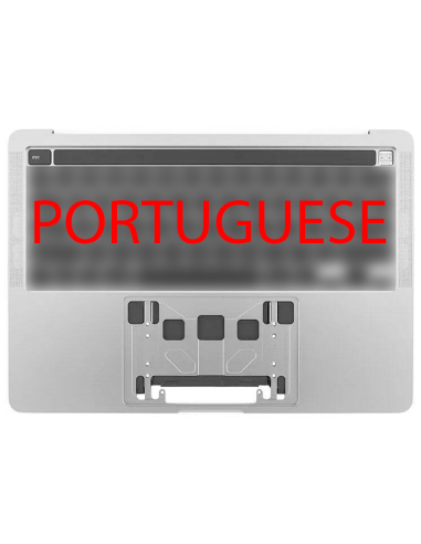 Coque Supérieure Clavier Portugais (A2251) Argent MacBook Pro Retina Touchbar 13" 2020 (4ports)