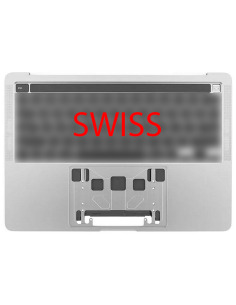 Coque Supérieure Clavier Suisse (A2251) Argent MacBook Pro Retina Touchbar 13" 2020 (4ports)