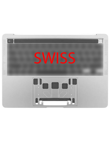 Coque Supérieure Clavier Suisse (A2251) Argent MacBook Pro Retina Touchbar 13" 2020 (4ports)