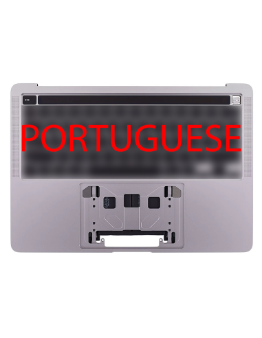 Coque Supérieure Clavier Portugais (A2251) Argent MacBook Pro Retina Touchbar 13" 2020 (4ports)