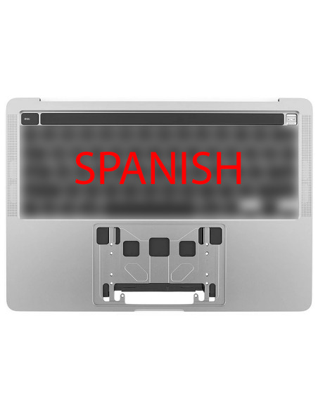 Coque Supérieure Clavier Espagnol (A2289) Argent MacBook Pro Retina Touchbar 13" 2020 (2ports)