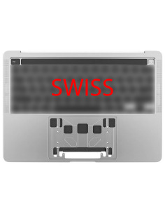 Coque Supérieure Clavier Suisse (A2289) Argent MacBook Pro Retina Touchbar 13" 2020 (2ports)