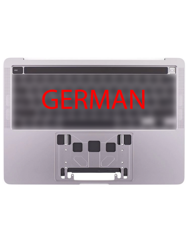 Coque Supérieure Clavier Allemand (A2289) Gris Sidéral MacBook Pro Retina Touchbar 13" 2020 (2ports)