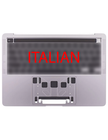 Coque Supérieure Clavier Italien (A2289) Gris Sidéral MacBook Pro Retina Touchbar 13" 2020 (2ports)