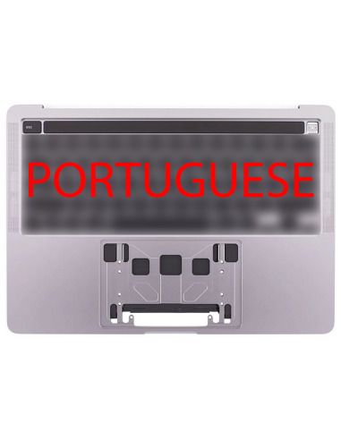 Top case Portuguese two ports for MacBook Pro 13" Retina Touch Bar (A2289, 2020), Space Gray