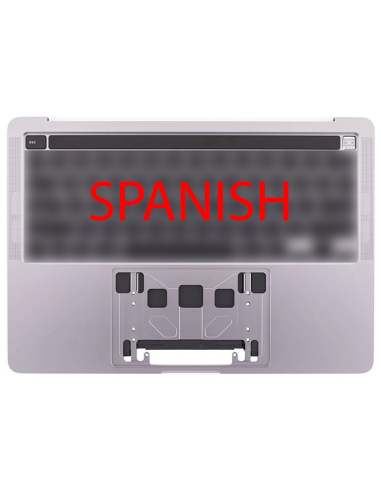 Coque Supérieure Clavier Espagnol (A2289) Gris Sidéral MacBook Pro Retina Touchbar 13" 2020 (2ports)