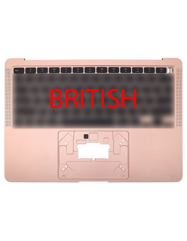غطاء علوي بريطاني لـ MacBook Air 13" (A2337, M1, 2020)، ذهبي وردي – 1