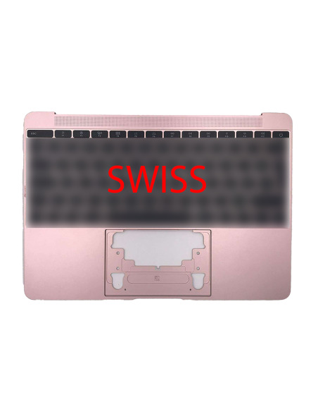 Горно куќиште (top case) Швајцарска за MacBook 12" Retina (A1534, 2016-2017), Златен розев