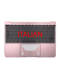 Italienische Tastatur-Oberseite (A1534) Roségold MacBook Retina 12" 2016-2017
