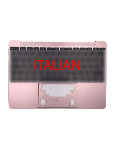 Coque Supérieure Clavier Italien (A1534) Or Rose MacBook Retina 12" 2016-2017