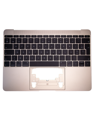 Coque Supérieure Clavier Francais (A1534) Or MacBook Retina 12" 2016-2017