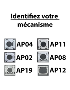 Kit de touches AP12-SUEDOIS pour MacBook Pro 13'' 15'' 2016-2019 2