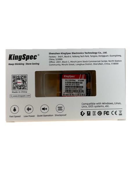 SSD KingSpec NX-512GB M.2 NVMe 2230 512GB – 8