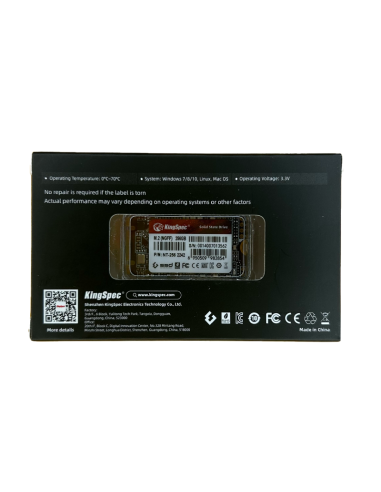 SSD M.2 SATA KingSpec 256Go NT-256GB (NGFF 2242) - 8