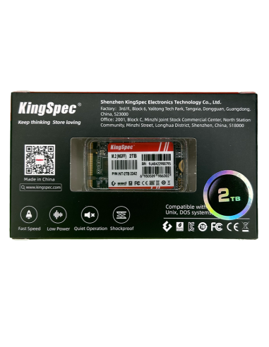 SSD M.2 SATA KingSpec 2To NT-2TB (NGFF 2242) - 8