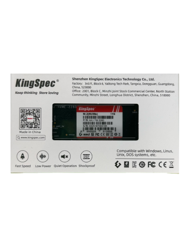 SSD M.2 NVME 2280 PCle Gen 3×4, NVMe 1.3 KingSpec 1To NX-1TB (2280) - 9