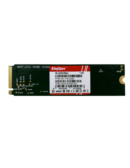 SSD M.2 NVME 2280 PCle Gen 3×4, NVMe 1.3 KingSpec 1To NX-1TB (2280) - 2