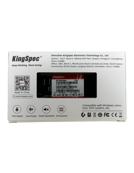 SSD KingSpec XF M.2 NVMe 2280 1 TB – 8