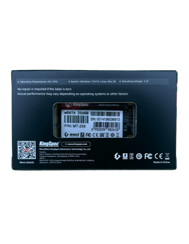 SSD MSATA KingSpec 256Go MT-256 - 7