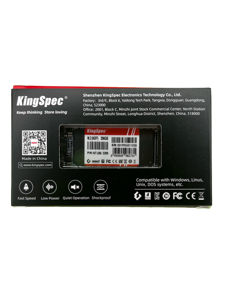 SSD KingSpec NT-256GB M.2 SATA NGFF 2280 256GB – 8