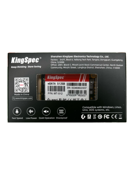 SSD MSATA KingSpec 512Go MT-512 - 7