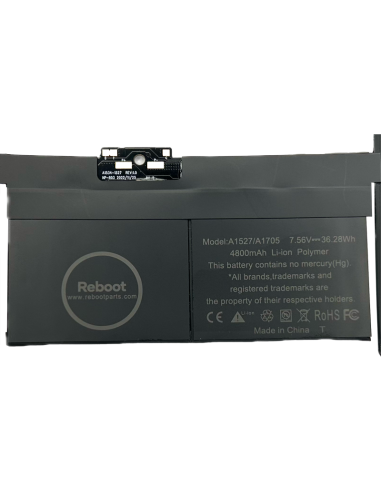 Batterie MacBook 12" 2015 à 2017 A1527/A1705/A1534/ 4800mAh (Standard) - 4