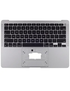 Coque supérieure avec clavier Français Azerty (Gris sidéral) pour MacBook Air 13" M1 (A2337) 2020 2