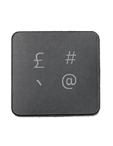 Touche AZERTY £ # ` @ pour MacBook (clavier papillon AP12)
